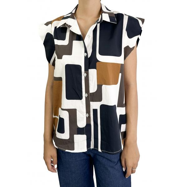 Camicia con forme geometriche
